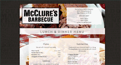 Desktop Screenshot of mccluresbarbecue.com